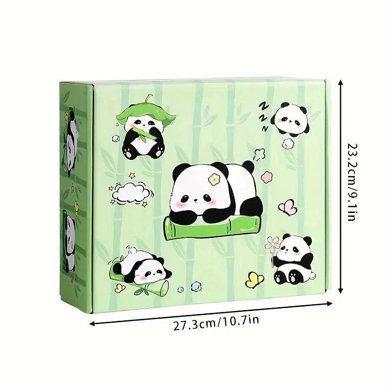 1 Set Panda Themed Stationery Gift Set - Premium Quality School and Office Supplies with Pencils, Pen, Notebook, Ruler, Eraser